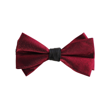 Poliészterből készült csokornyakkendő, jacquard, lapos fejű, poliészter-selyem bélés, esküvőre