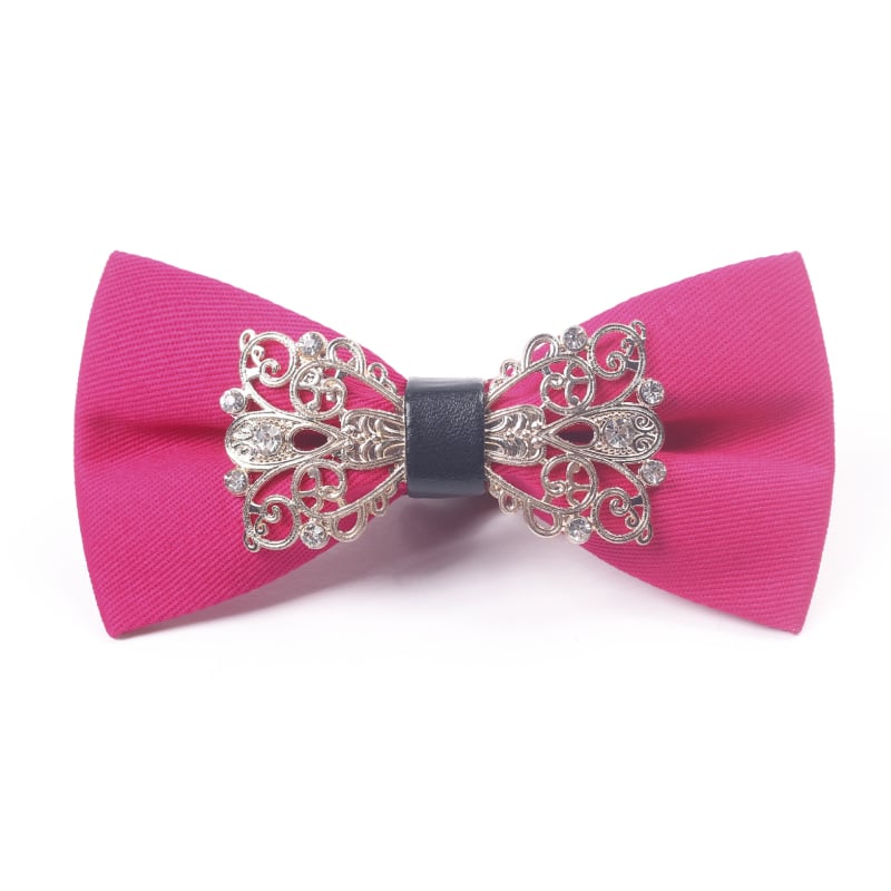 Pamut egyszínű csokornyakkendő, férfiaknak, lapos fejű stílus