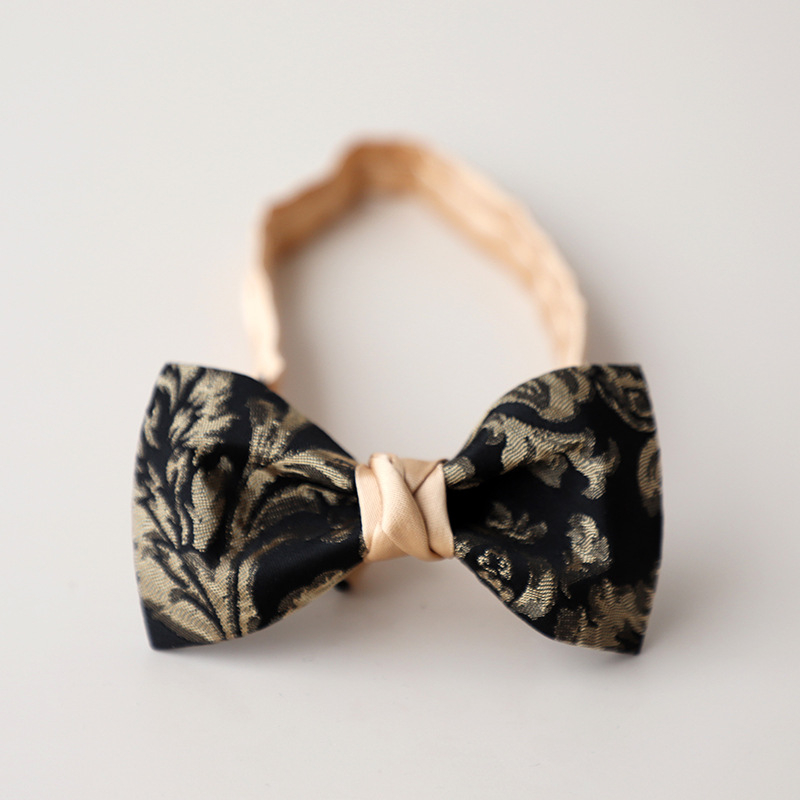 Férfi csokornyakkendő virágmintás, poliészter; formája: lapos fej, koreai stílus; jacquard szövés; testreszabható