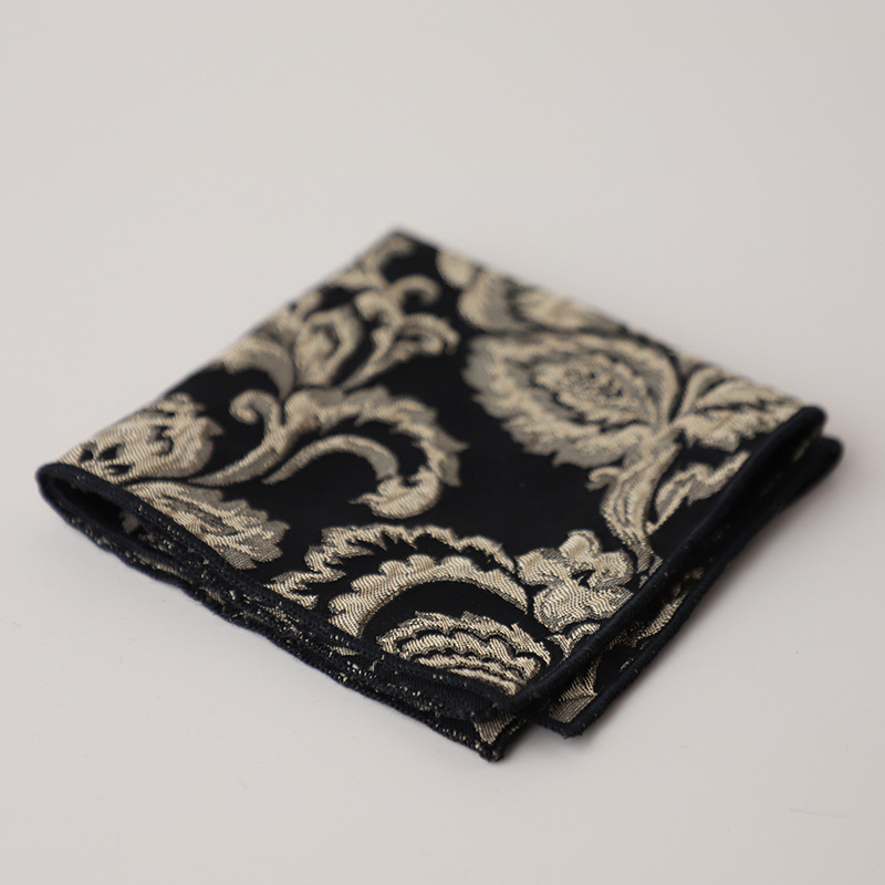 Férfi csokornyakkendő virágmintás, poliészter; formája: lapos fej, koreai stílus; jacquard szövés; testreszabható