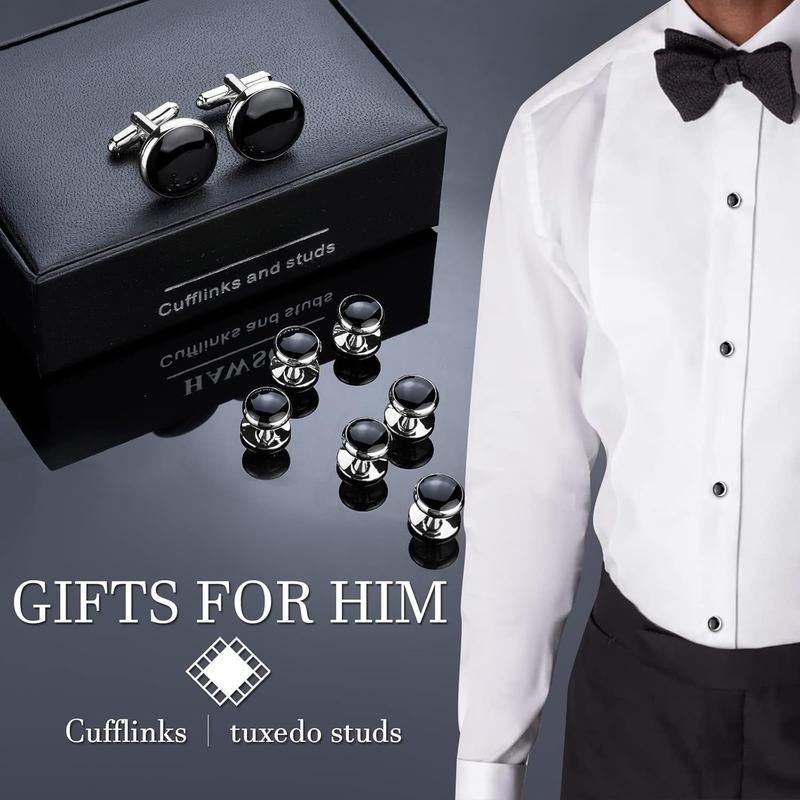 Mandzsetta- és studok készlet – gallér virág, csillagkép forma, achát anyag