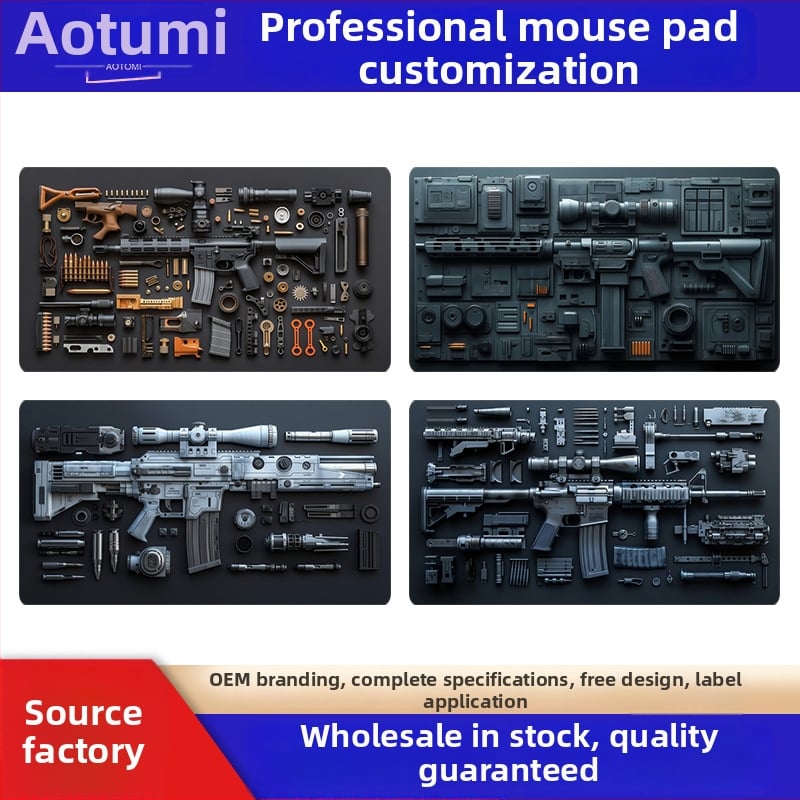 Игрова Esports подложка за мишка от естествен каучук, едностранна, печат с термичен трансфер, възможност за персонализиране