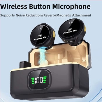 Bezvadu lavalier mikrofons tiešraidei un ierakstiem – 6 kanālu, Bluetooth 5.3, 20 Hz–20 kHz, iebūvēta baterija, vairāk nekā 12 stundu darbības laiks