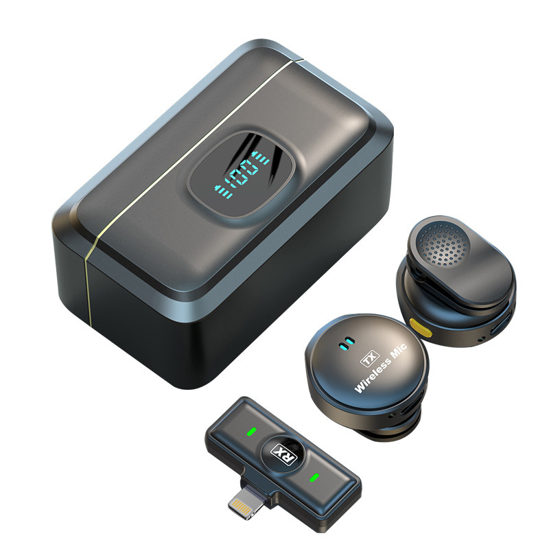 Bezvadu lavalier mikrofons tiešraidei un ierakstiem – 6 kanālu, Bluetooth 5.3, 20 Hz–20 kHz, iebūvēta baterija, vairāk nekā 12 stundu darbības laiks