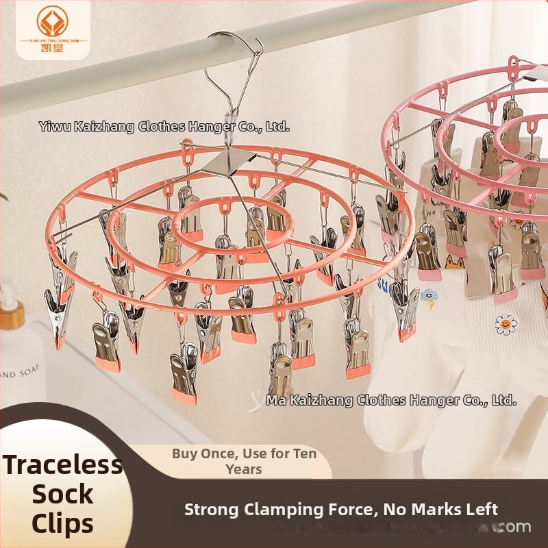 Kai Tang 24-clip plastmasiniai džiovinimo klipai, universalus namų skalbinių džiovinimas kojinėms ir apatinei