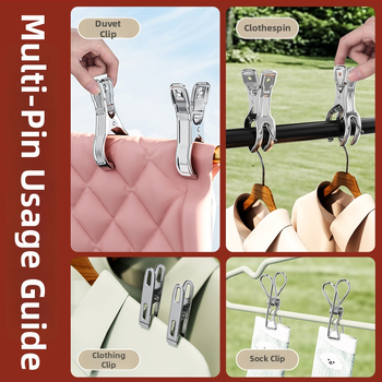 Džiovinimo klipsas iš nerūdijančio plieno, modelis 201, pakuotė 1000 vnt.