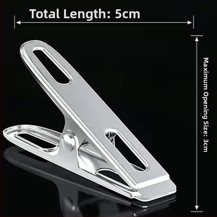 Džiovinimo klipsas iš nerūdijančio plieno, modelis 201, pakuotė 1000 vnt.