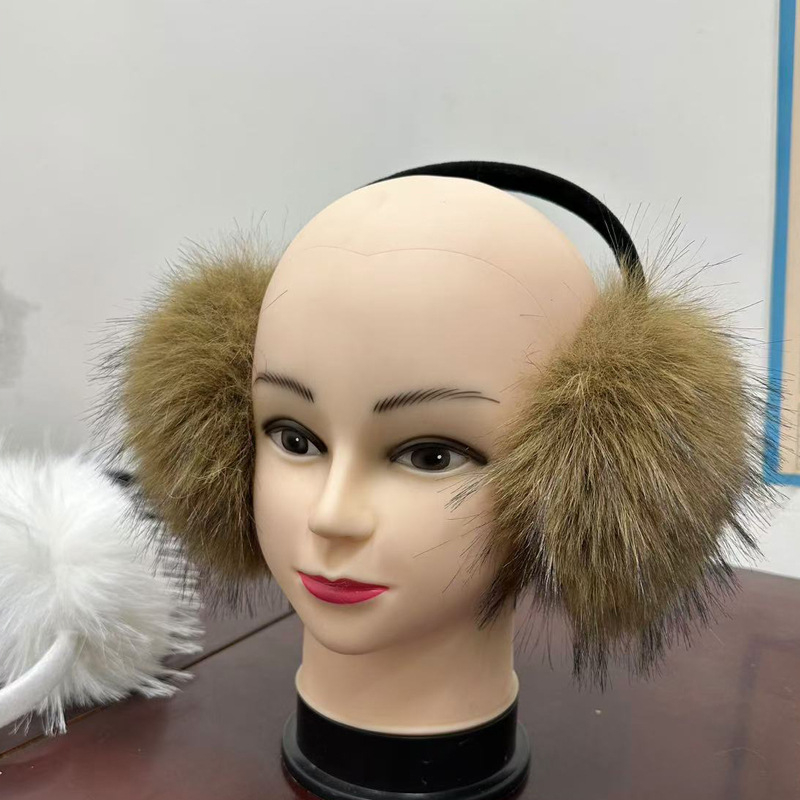 Ženske zimske plišane zaštitne uši od umjetnog krzna, tople i otporne na vjetar, osnovni vanjski stil