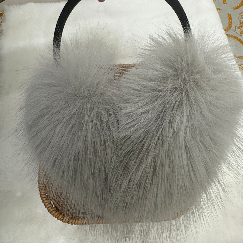 Ženske zimske plišane zaštitne uši od umjetnog krzna, tople i otporne na vjetar, osnovni vanjski stil