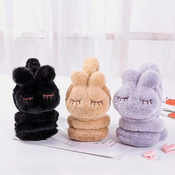 Protecții pentru urechi pentru copii, model desen animat, pluș, calde, iarnă