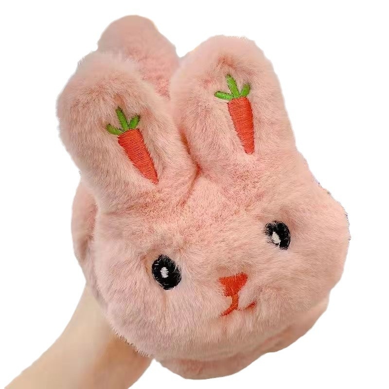 Protecții pentru urechi pentru copii, model desen animat, pluș, calde, iarnă