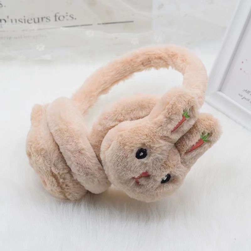 Protecții pentru urechi pentru copii, model desen animat, pluș, calde, iarnă