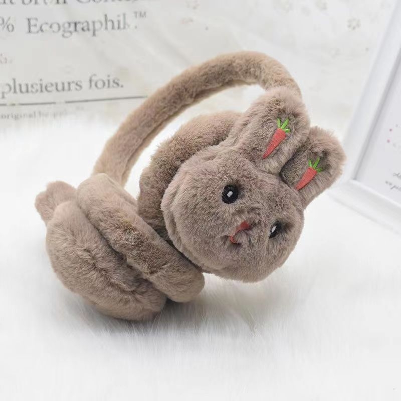 Protecții pentru urechi pentru copii, model desen animat, pluș, calde, iarnă