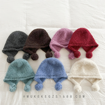 Dječja pletena kapa - akril, topla, okrugla kruna, kratka rubna, za dob 2–6 godina