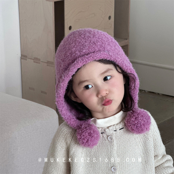 Dječja pletena kapa - akril, topla, okrugla kruna, kratka rubna, za dob 2–6 godina