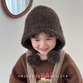 Dječja pletena kapa - akril, topla, okrugla kruna, kratka rubna, za dob 2–6 godina