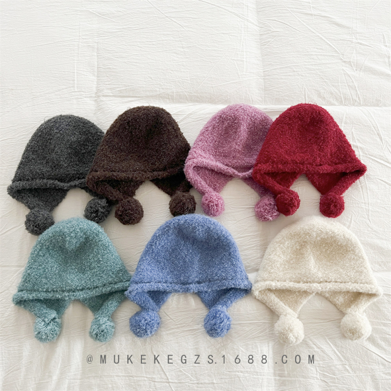 Dječja pletena kapa - akril, topla, okrugla kruna, kratka rubna, za dob 2–6 godina