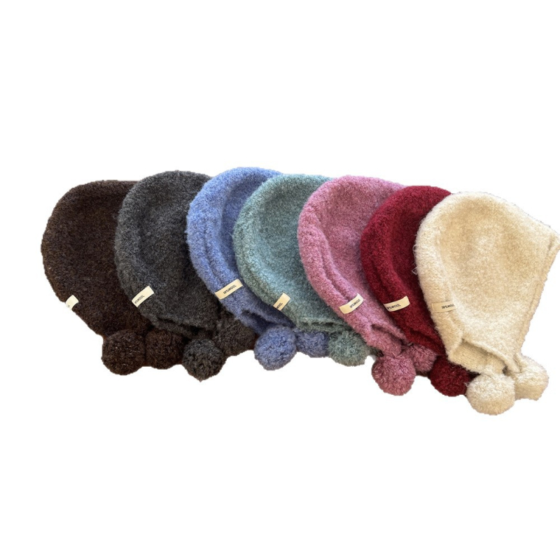 Dječja pletena kapa - akril, topla, okrugla kruna, kratka rubna, za dob 2–6 godina