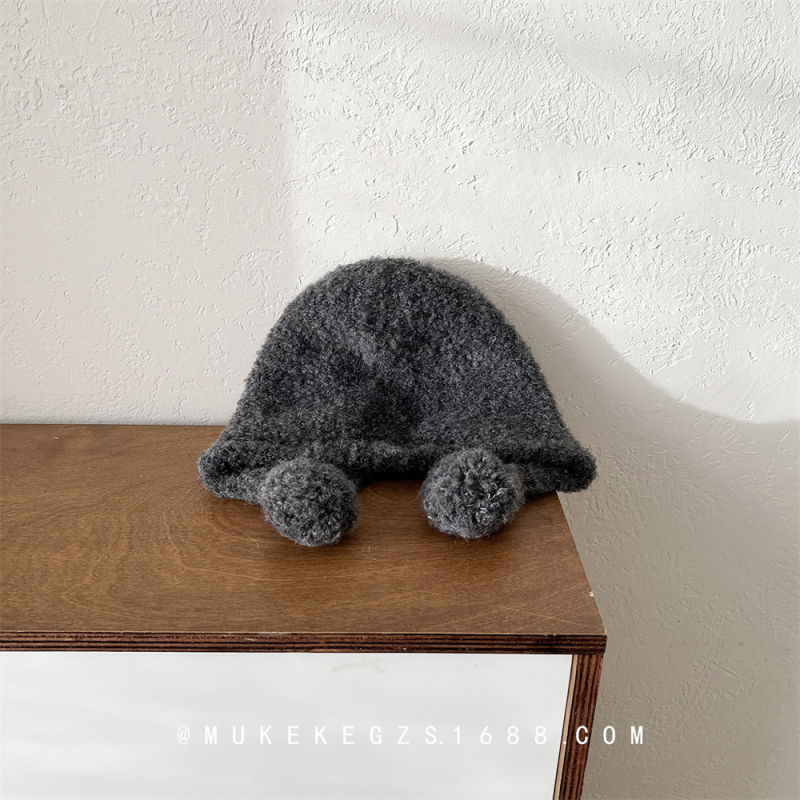 Dječja pletena kapa - akril, topla, okrugla kruna, kratka rubna, za dob 2–6 godina