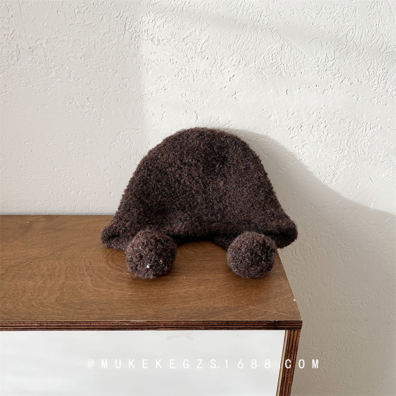 Dječja pletena kapa - akril, topla, okrugla kruna, kratka rubna, za dob 2–6 godina