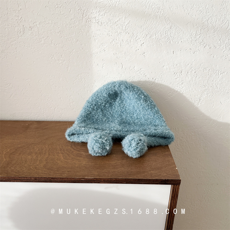 Dječja pletena kapa - akril, topla, okrugla kruna, kratka rubna, za dob 2–6 godina