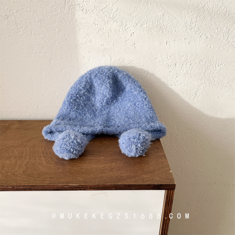 Dječja pletena kapa - akril, topla, okrugla kruna, kratka rubna, za dob 2–6 godina