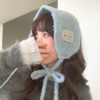 Unisex vuneni ulošci za uši — plišani, monokromatski, zaštita ušiju, zima 2025