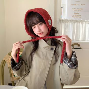 Unisex vuneni ulošci za uši — plišani, monokromatski, zaštita ušiju, zima 2025