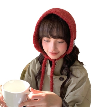 Unisex vuneni ulošci za uši — plišani, monokromatski, zaštita ušiju, zima 2025