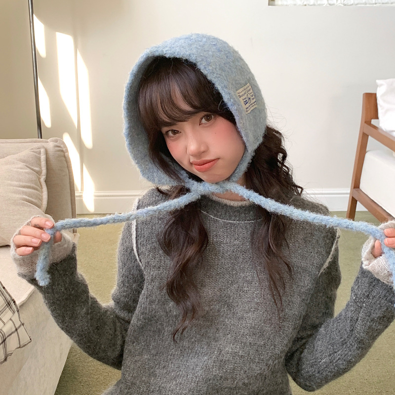 Unisex vuneni ulošci za uši — plišani, monokromatski, zaštita ušiju, zima 2025