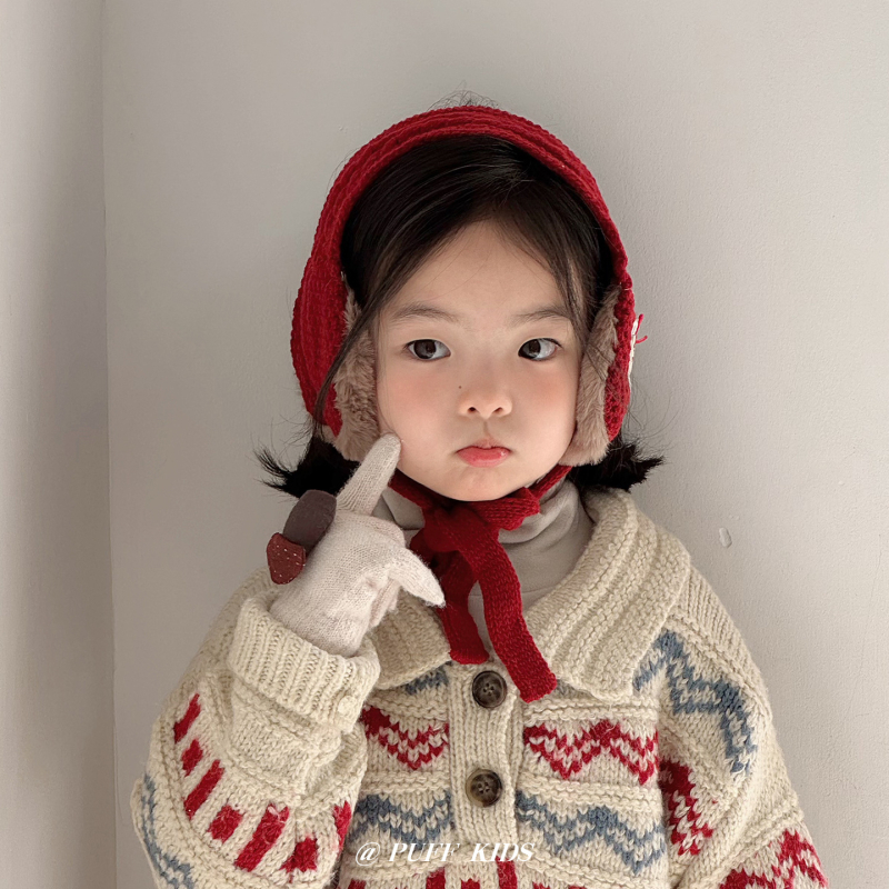 Detské pletené ušné chrániče, teplé, vetruodolné, hrubé, na jeseň a zimu