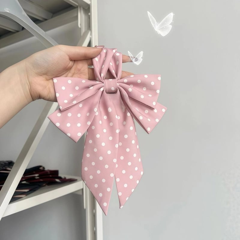 Gallérvirág nyakkendő, pöttyös minta, poliészter 90%, uniszex akadémiai stílus, korona alakú dizájn