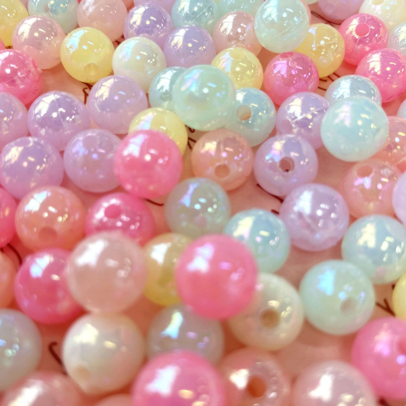 DIY dodaci: Akril AB OKRUGLE PERLE ZA DIY AKSESOARE (Materijal: Akril; Postup obrade: Injekcijsko oblikovanje; Vzor: Okrugle perle; Stil: Korejski stil)