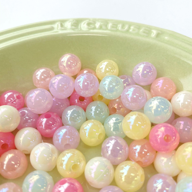 DIY dodaci: Akril AB OKRUGLE PERLE ZA DIY AKSESOARE (Materijal: Akril; Postup obrade: Injekcijsko oblikovanje; Vzor: Okrugle perle; Stil: Korejski stil)