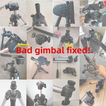 Stalak za snimanje iznad s univerzalnim držačem za mobitel i 3D pan-tilt glavom – plastika