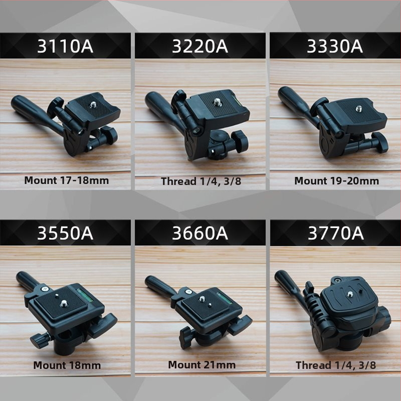 Stojan na overhead snímanie s univerzálnym držiakom na mobilný telefón a 3D pan-tilt hlavou – plast