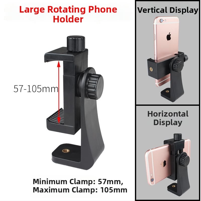 Stalak za snimanje iznad s univerzalnim držačem za mobitel i 3D pan-tilt glavom – plastika