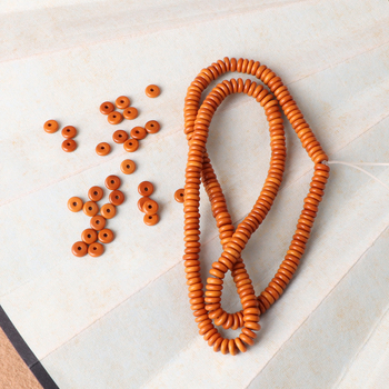 Perle Wenwan – Mărgele rotunde din sâmbure de măslină, spacer, lustruite, pentru accesorii DIY, Origine Yiwu