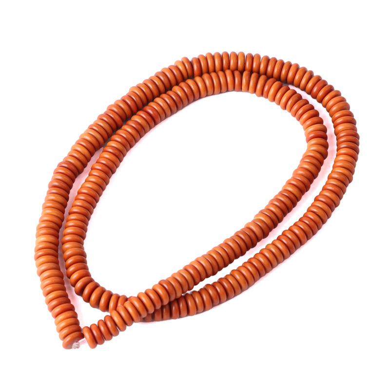 Perle Wenwan – Mărgele rotunde din sâmbure de măslină, spacer, lustruite, pentru accesorii DIY, Origine Yiwu