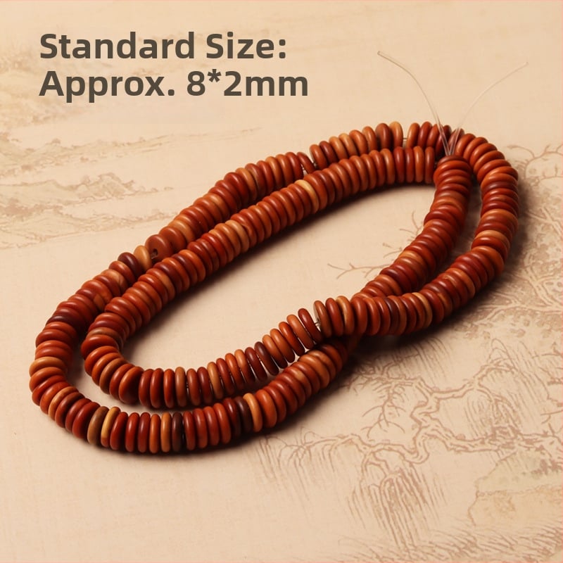 Perle Wenwan – Mărgele rotunde din sâmbure de măslină, spacer, lustruite, pentru accesorii DIY, Origine Yiwu