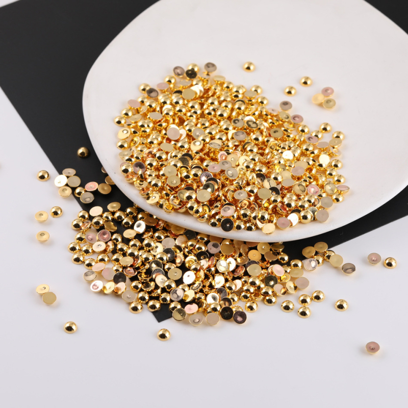 Patch polukružne perle, plastika/smola, Tang sanjiang, proljeće 2025