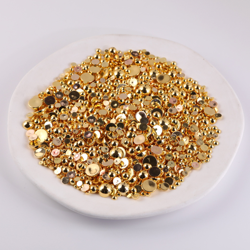 Patch polukružne perle, plastika/smola, Tang sanjiang, proljeće 2025