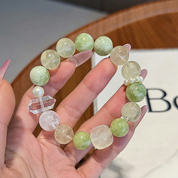 Narukvica s kristalom, elastični kaiš, bez bočnih kamenja, brend Body of the Heart, stil lagani luksuz