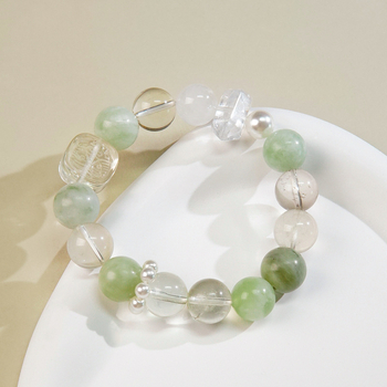 Narukvica s kristalom, elastični kaiš, bez bočnih kamenja, brend Body of the Heart, stil lagani luksuz