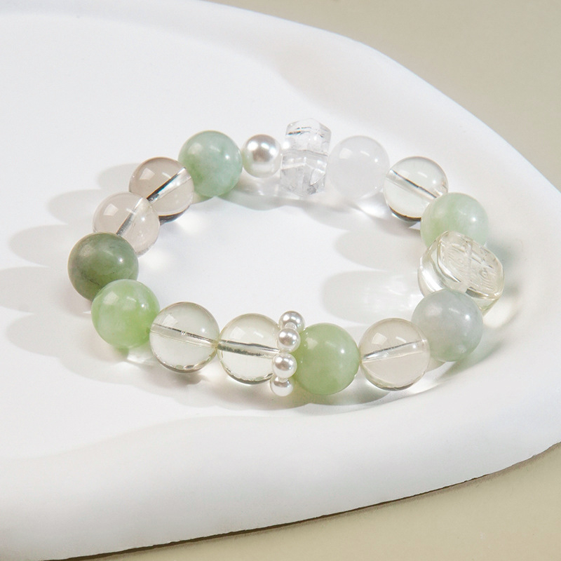 Narukvica s kristalom, elastični kaiš, bez bočnih kamenja, brend Body of the Heart, stil lagani luksuz