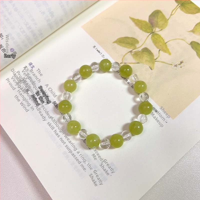 Narukvica s kristalom, elastični kaiš, bez bočnih kamenja, brend Body of the Heart, stil lagani luksuz