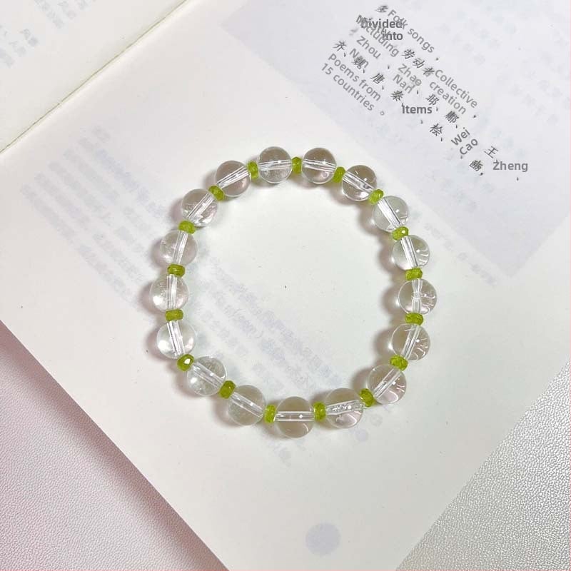 Narukvica s kristalom, elastični kaiš, bez bočnih kamenja, brend Body of the Heart, stil lagani luksuz