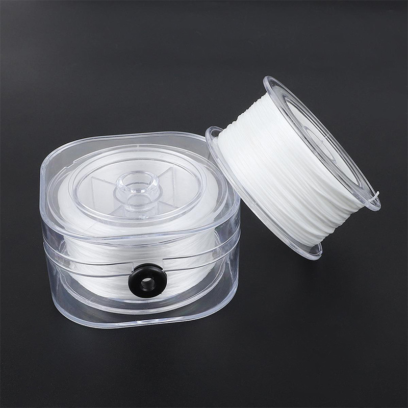 Elastīga pērlīšu aukla rotaslietām — granāta rokassprādzes aukla, plastmasas/sveķu materiāls, līmes apstrāde, pielāgojama