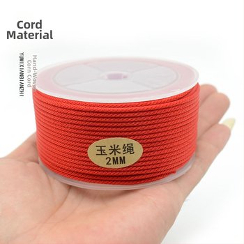 Kordu rotaslietas: rokassprādze un kaklarota no 2 mm pītiem auklām, roku adīts, Xinlong zīmols, 2024. gada pavasaris