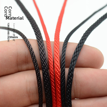 Kordu rotaslietas: rokassprādze un kaklarota no 2 mm pītiem auklām, roku adīts, Xinlong zīmols, 2024. gada pavasaris